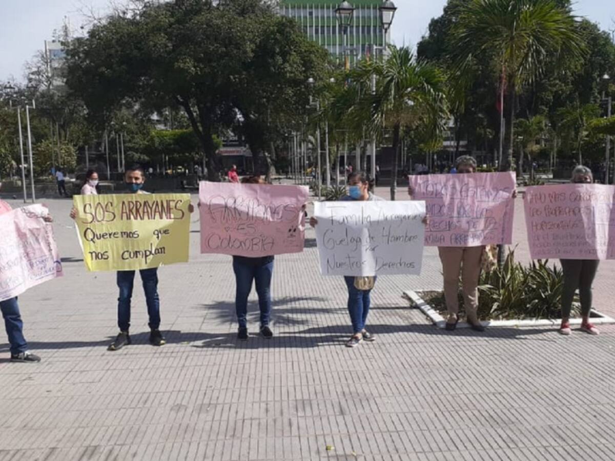 Habitantes de Arrayanes se trasladarán a Bogotá para protestar