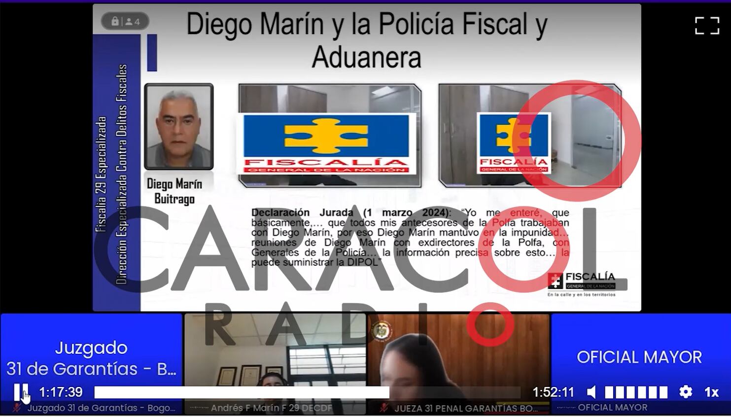 La declaración de un exuniformado de la POLFA quien le advirtió a la Fiscalía que sí hay información de que altos oficiales de la Policía estarían relacionados con alias ‘Papá Pitufo’