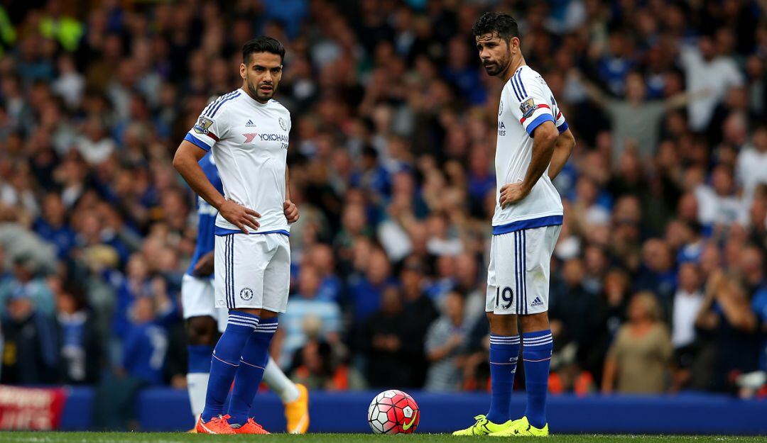 Radamel Falcao García junto a Diego Costa en su paso por Chelsea.