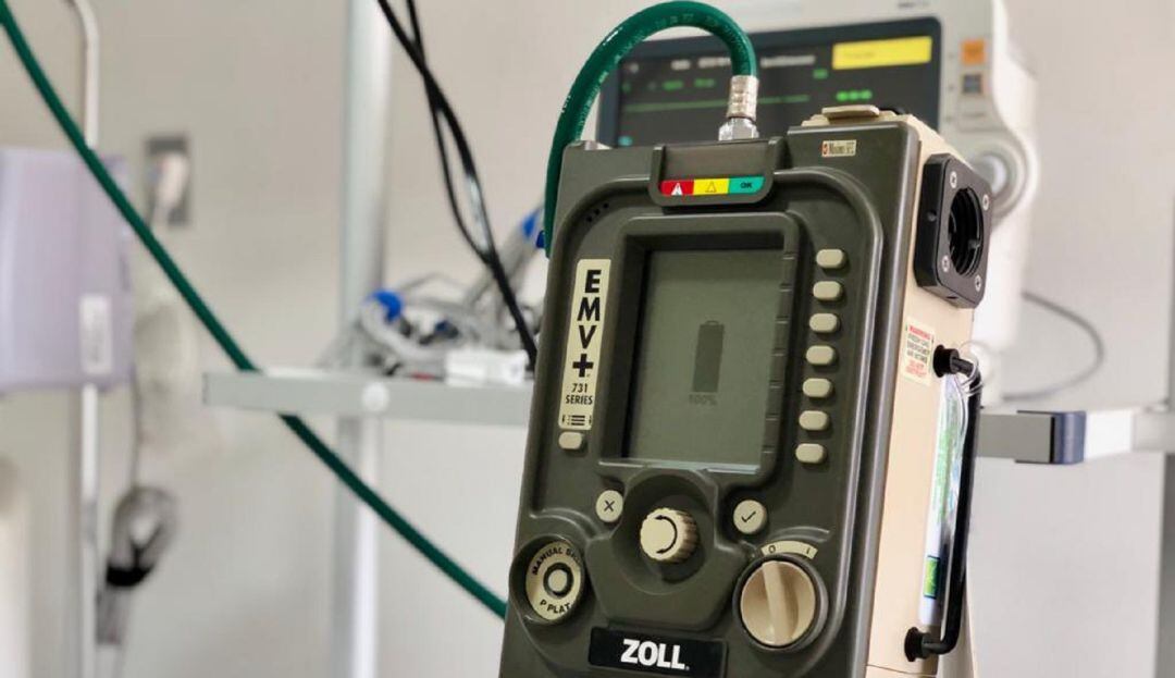 Nuevos ventiladores para atención de pacientes con COVID-19.