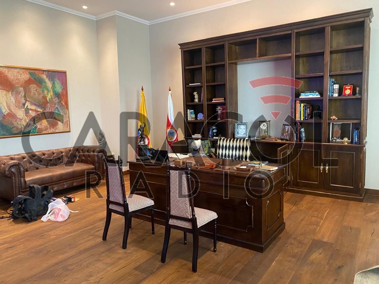 Así quedó el despacho presidencial de Abelardo de la Espriella en Barranquilla