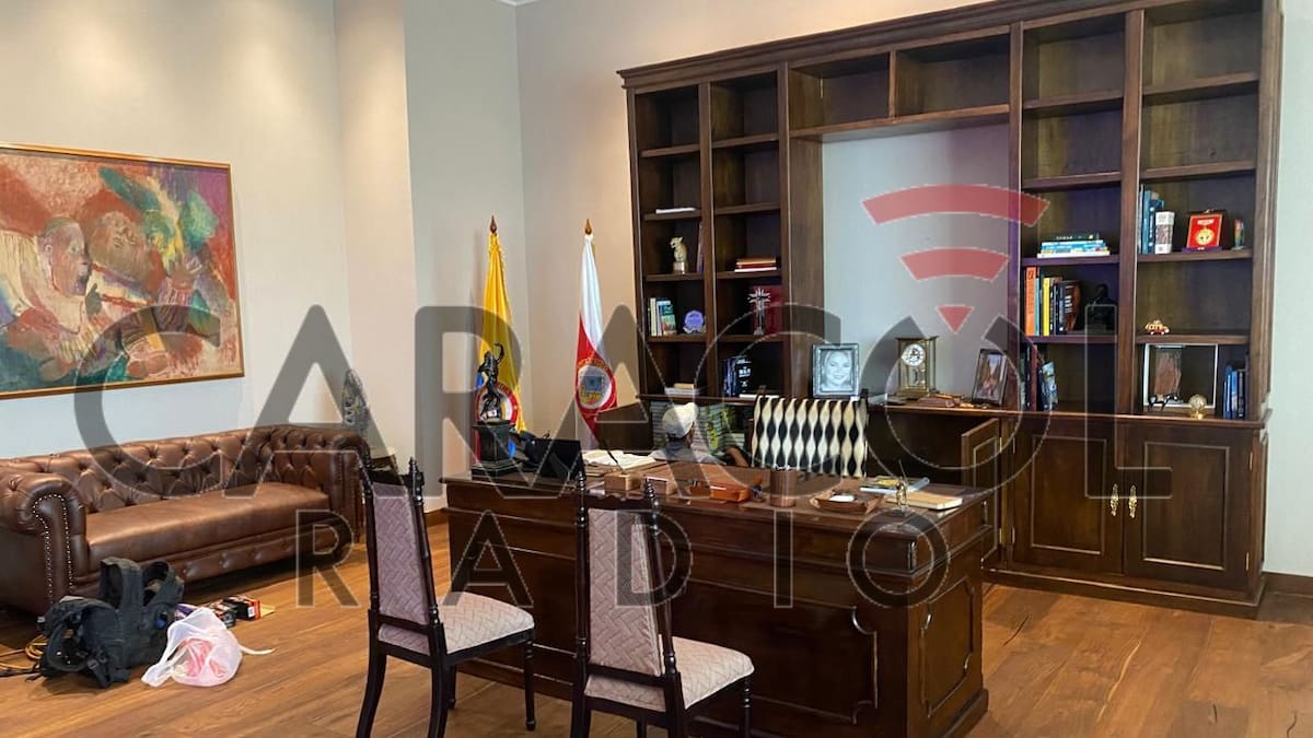 Así quedó el despacho presidencial de Abelardo de la Espriella en Barranquilla