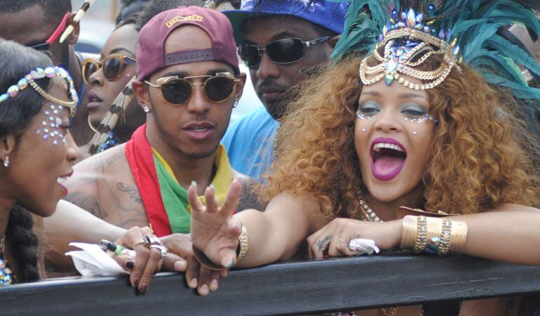 Rihanna y Lewis Hamilton