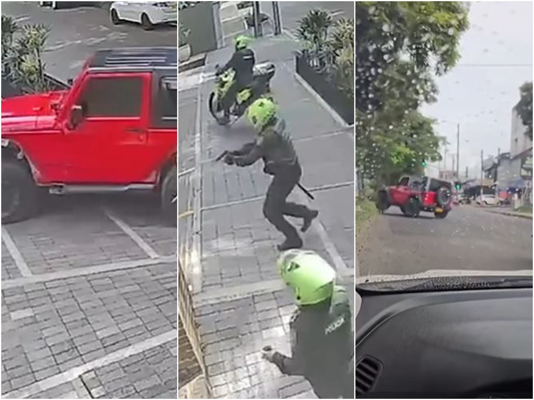 Persecución Jeep Rubicón en Ibagué