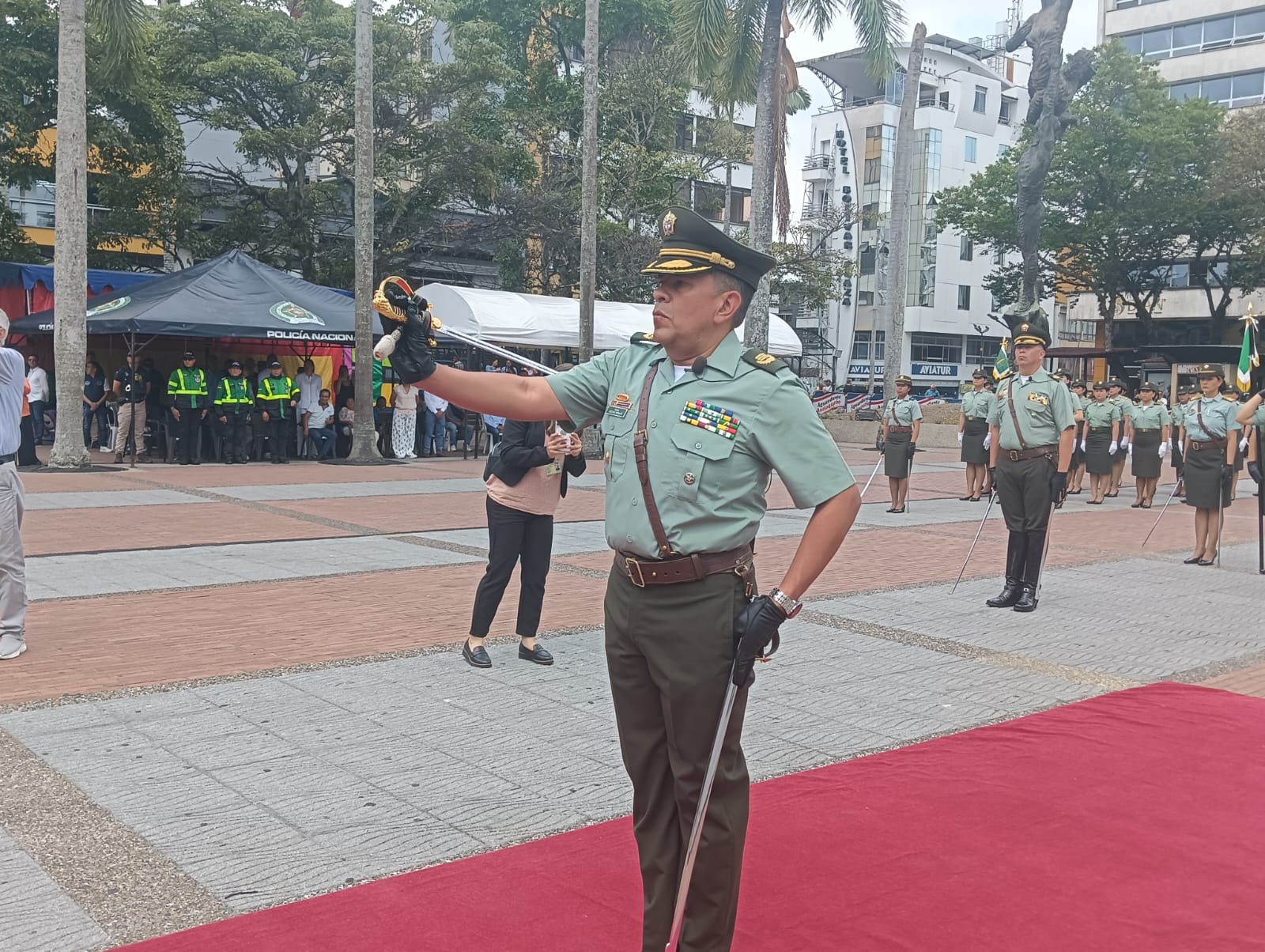 Coronel Gustavo Morales, tomó el mando de la Policía del departamento del Quindío. Foto: Adrián Trejos