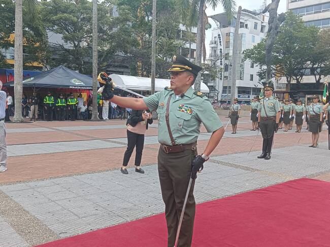 Coronel Gustavo Morales, tomó el mando de la Policía del departamento del Quindío. Foto: Adrián Trejos