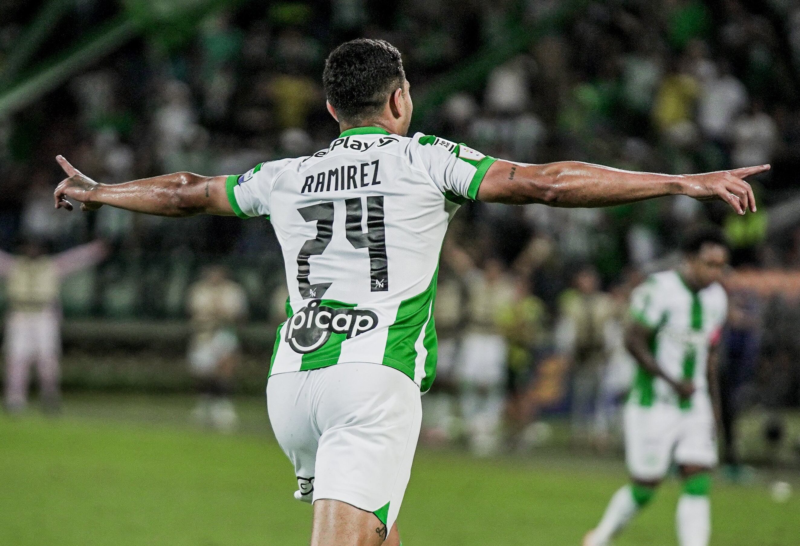 Eric Ramírez, delantero venezolano de Atlético Nacional / Twitter (X): @nacionaloficial