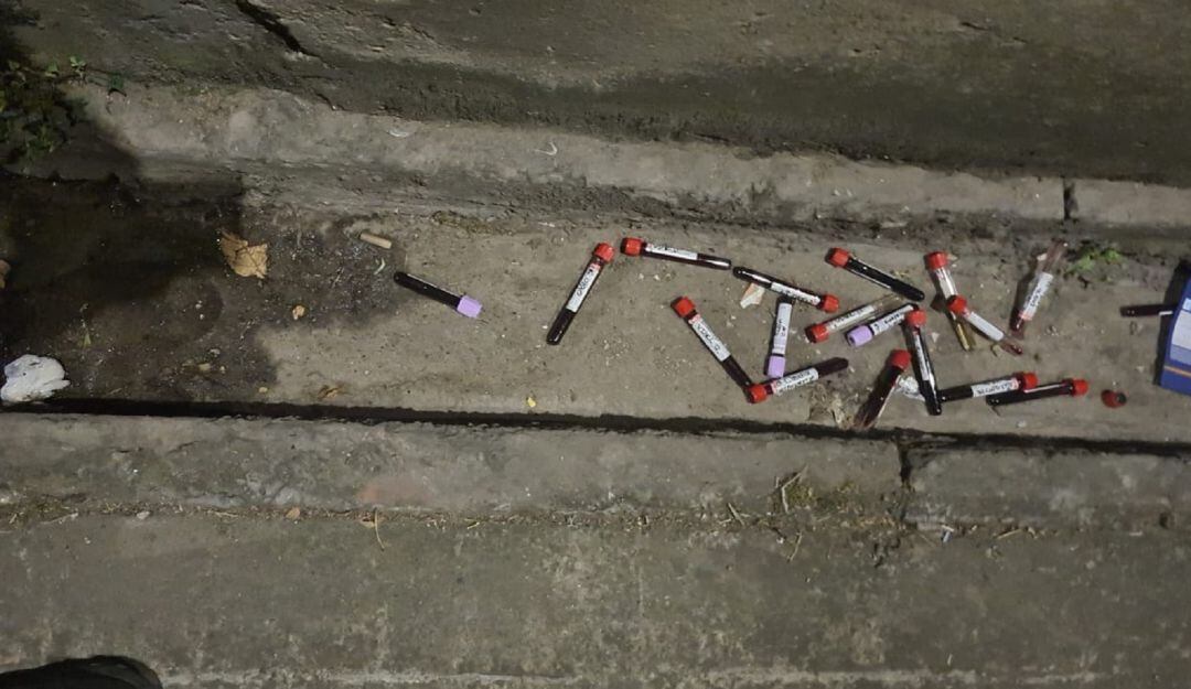 muestras de botadas en el occidente de Bogotá