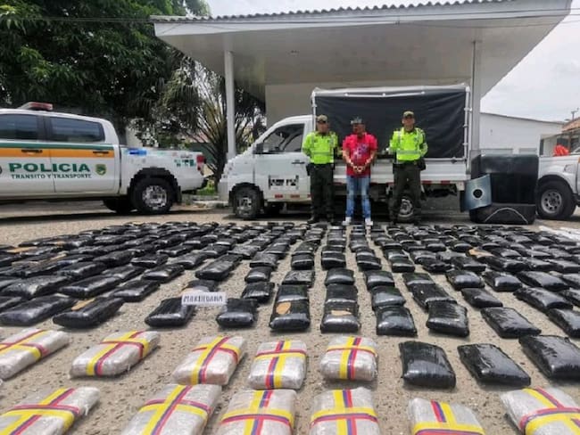 Incautan 305 kilos de droga en el norte del Tolima
