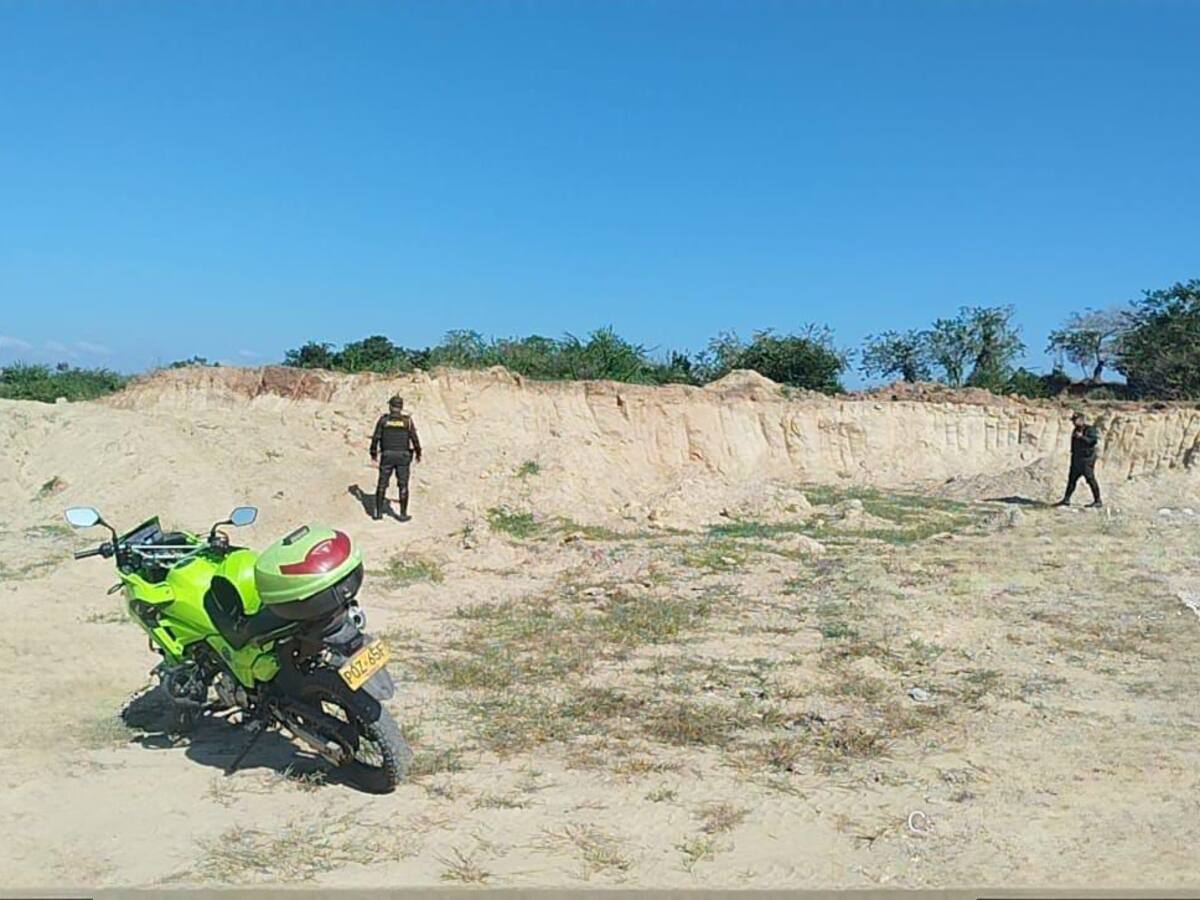 Policía de Bolívar intervino lote utilizado en presunta minería ilegal