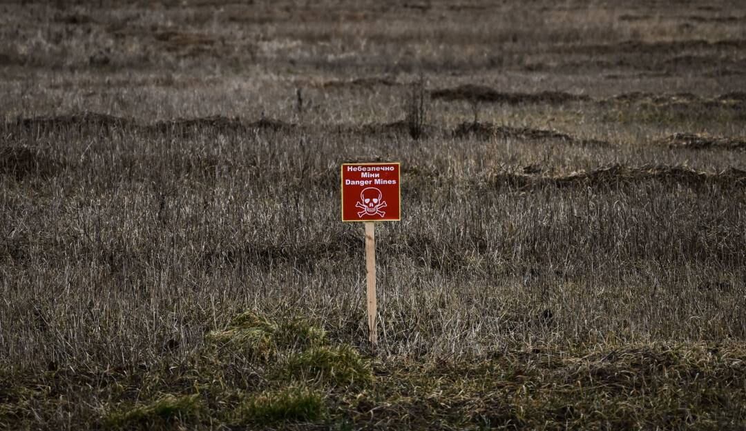 Campos minados al noreste de Kiev, capital de Ucrania.                            Foto: Getty 