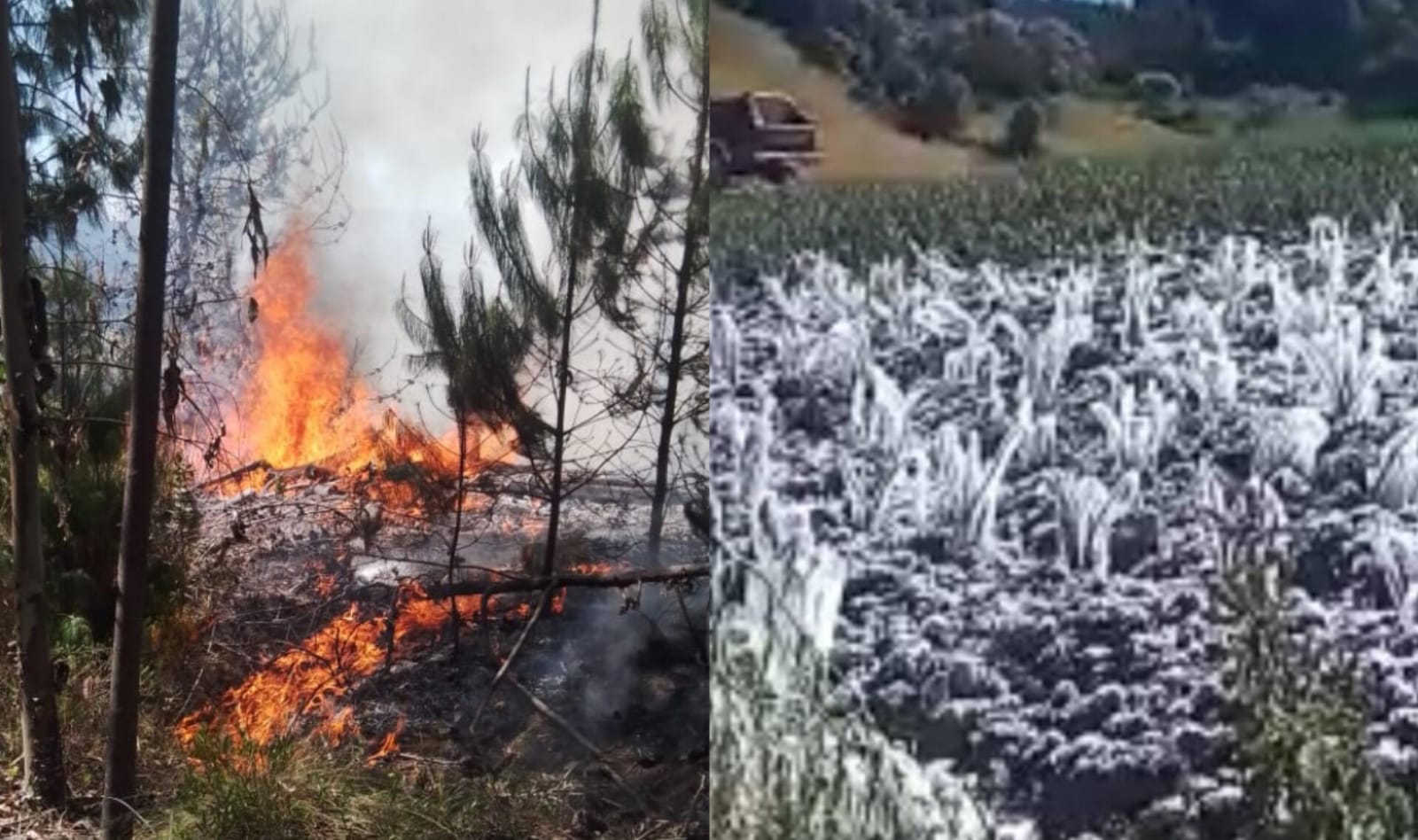 Boyacá se debate entre el fuego y el hielo