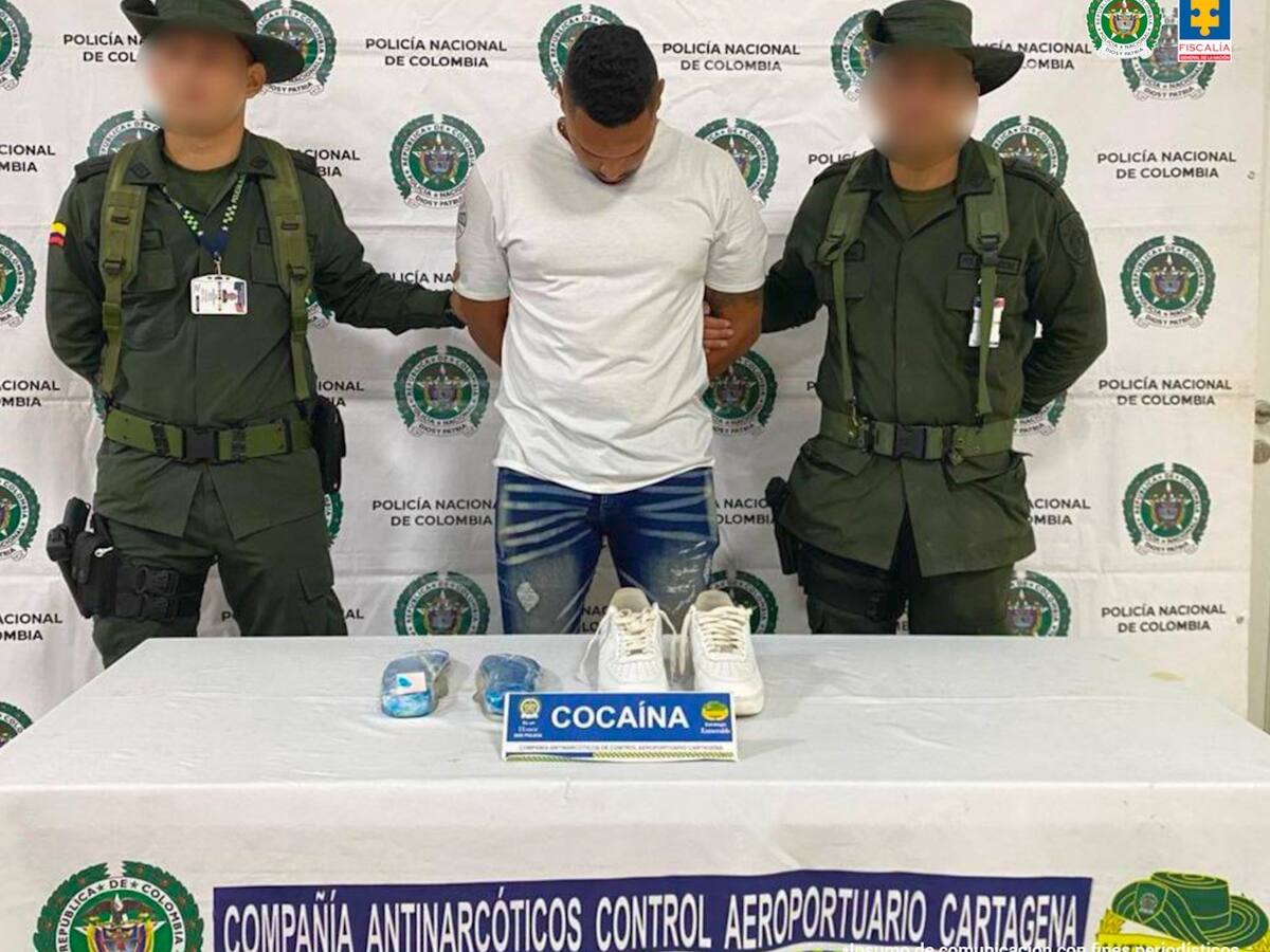 Cayó hombre con ‘Narcozapatos’ en el aeropuerto Rafael Núñez de Cartagena