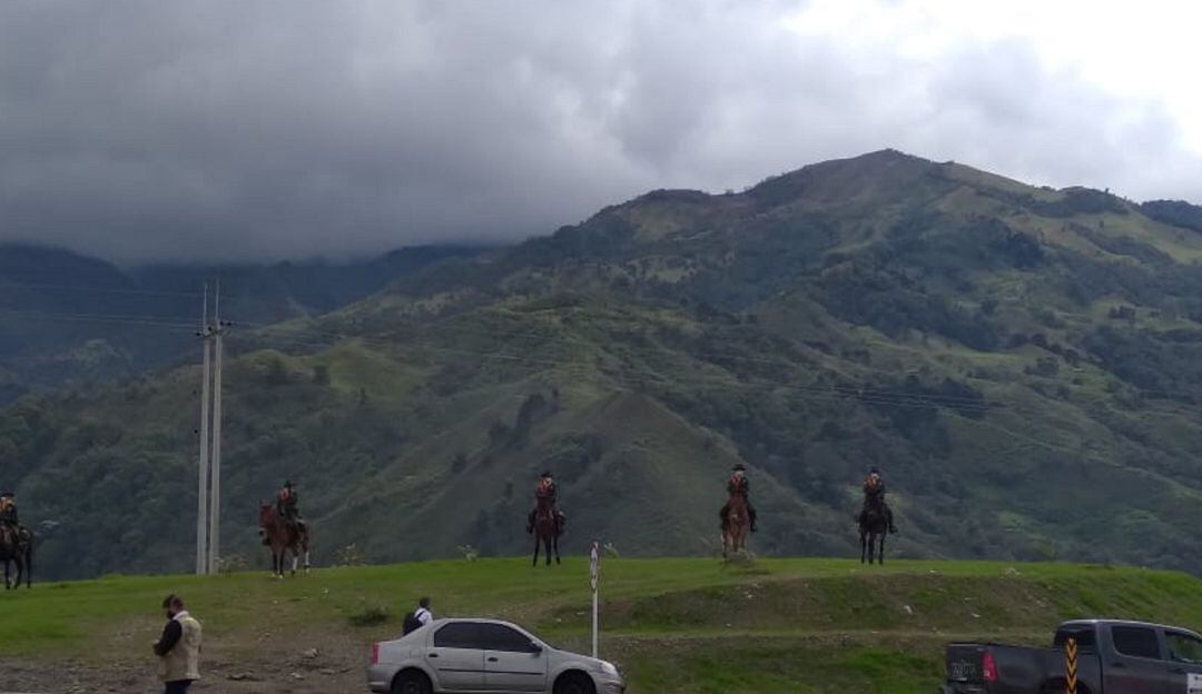 Sector del Peaje Américas en la vía la Línea