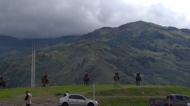 Sector del Peaje Américas en la vía la Línea