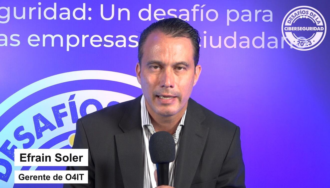 Efrain Soler en el foro Desafíos de la Ciberseguridad 2023