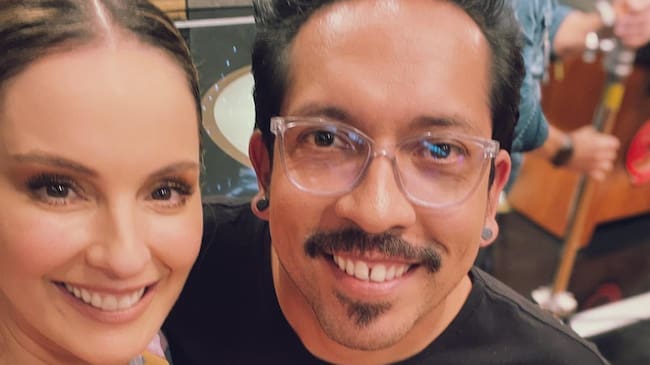 Claudia Bahamon y Frank Martínez