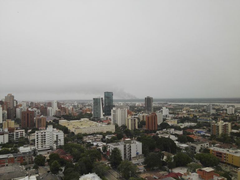 Un nuevo incendio se presenta en el parque Isla Salamanca.