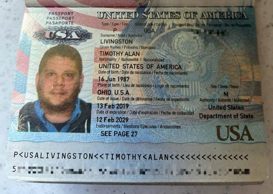 Timothy Alan Livingston, ciudadano extranjero, hallado con dos menores en un hotel en Medellín. Foto: cortesía.