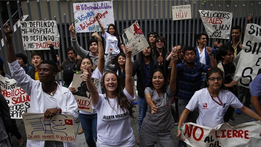 Ordenan el reintegro de 177 trabajadores del Hospital Universitario del Valle. Foto: Colprensa.