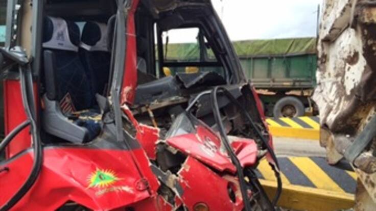17 personas heridas deja accidente de tránsito en vías de Boyacá