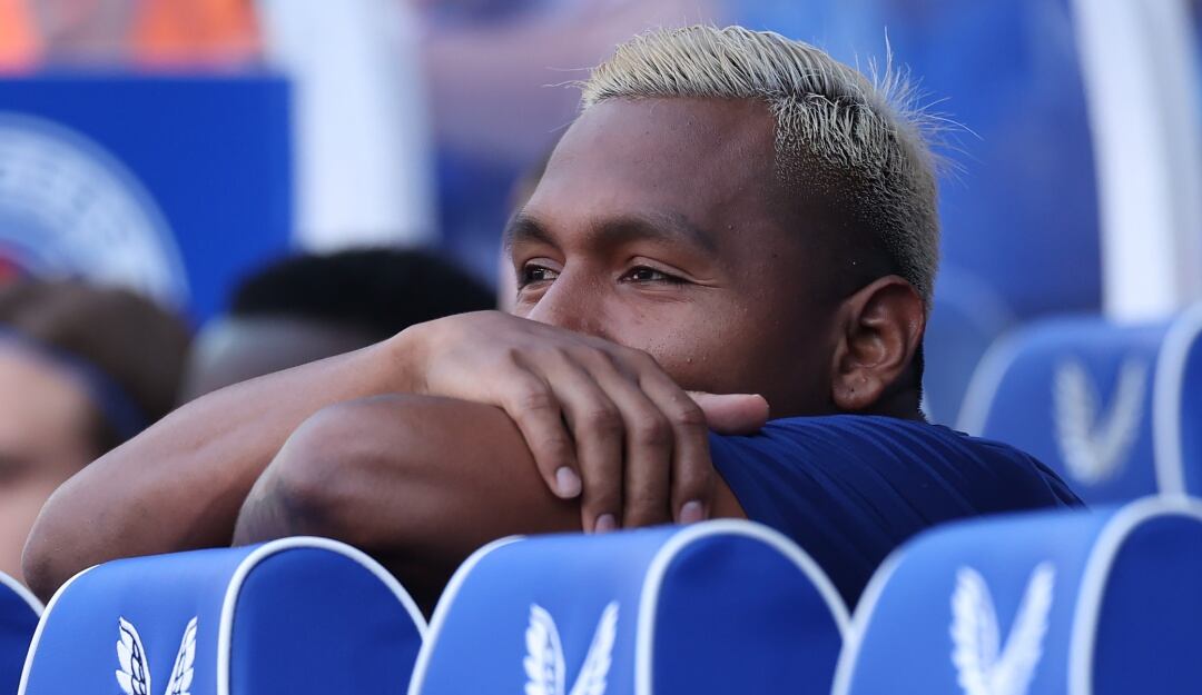 Alfredo Morelos no ha sido titular en ningún partido de esta temporada con Rangers.