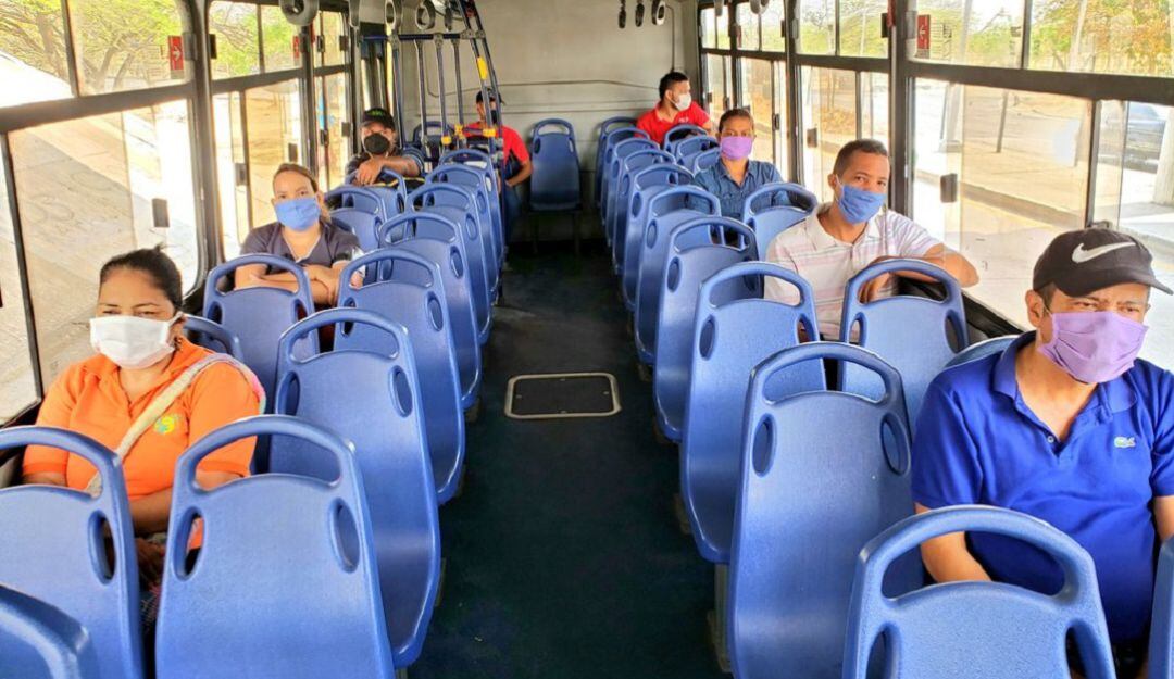 ARCHIVO/ Bus de transporte público en Barranquilla.
