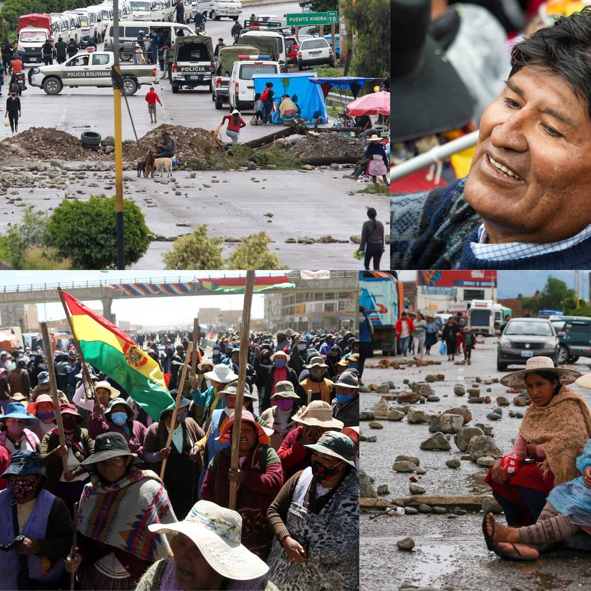 Bolivia: pese a rechazos, Evo Morales inicia marchas contra el gobierno