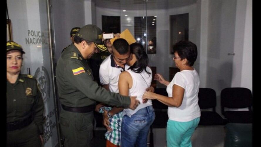 Héctor Germán Pérez, liberado ayer por el Eln en el sur de Bolívar. Foto: Twitter/ @CICR_co.