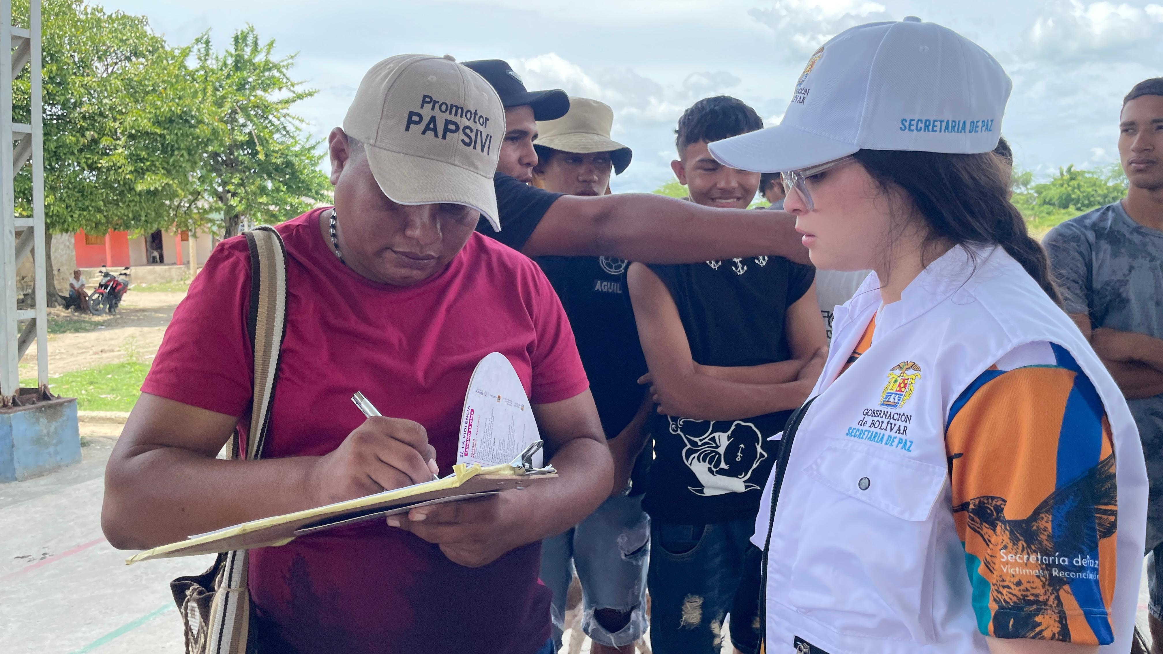 Gobernación de Bolívar acompaña con jornadas de reparación y bienestar a Nervití y Tasajera