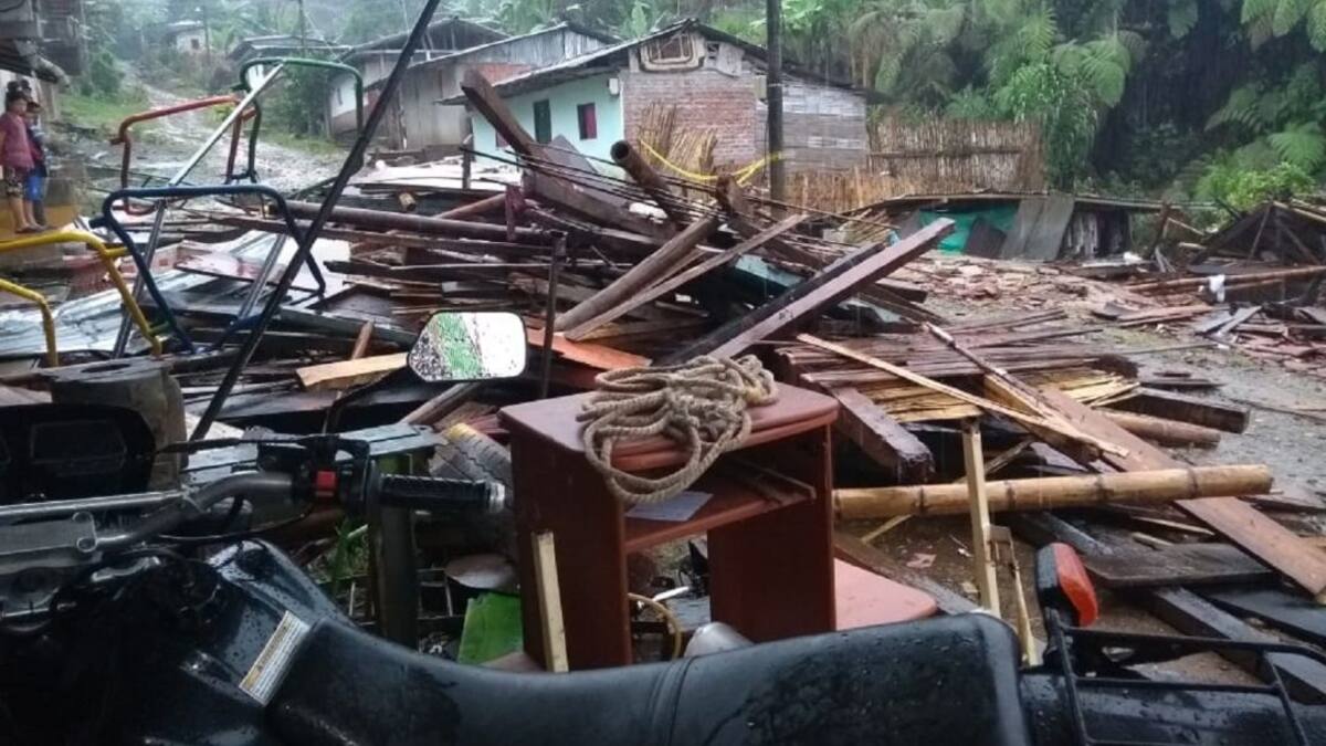 Una madre y su hijo murieron al colapsar su vivienda en Trujillo, Valle