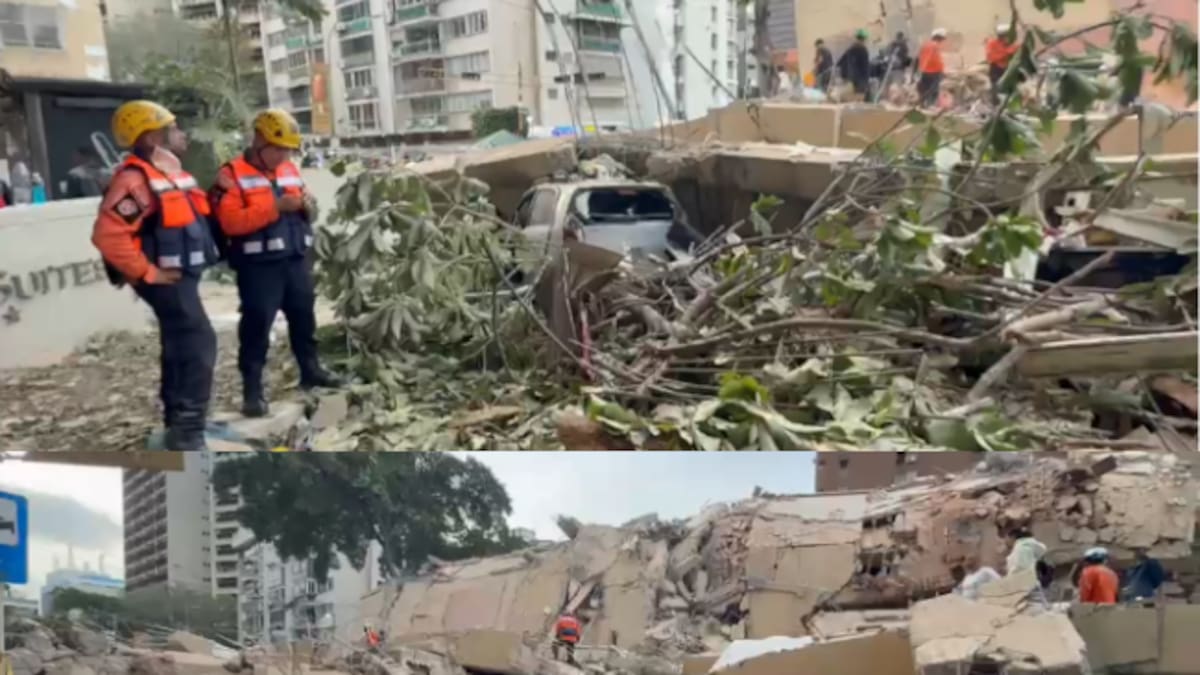 VIDEOS: Así quedaron en Caracas los edificios tras terremotos; rescatistas trabajan entre escombros