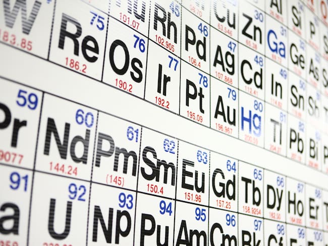 ¿Cuál es la única letra que no aparece en la tabla periódica? / Foto: Getty Images