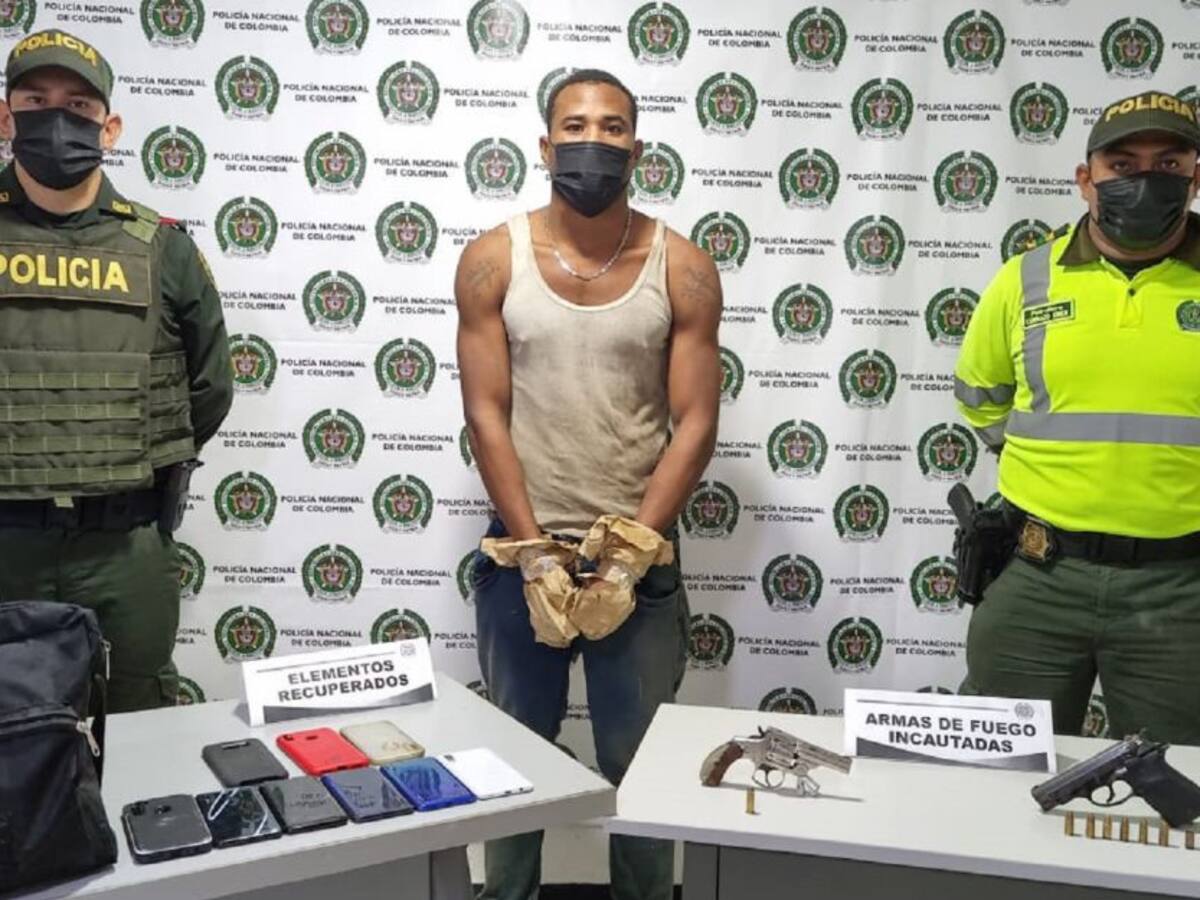 Tras una balacera fueron capturados dos presuntos asaltantes en Bolívar