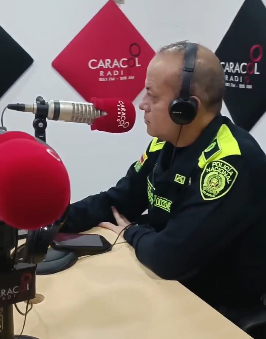 Más de 1700uniformados en las vías del Huila. Foto Caracol Radio Neiva.