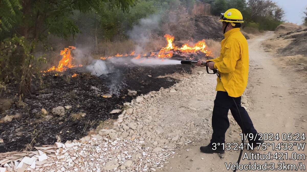 Más de 2 mil hectáreas consumidas por incendios forestales en el Huila, en temporada seca