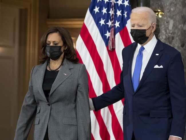 La vicepresidenta Kamala Harris y el mandatario Joe Biden 