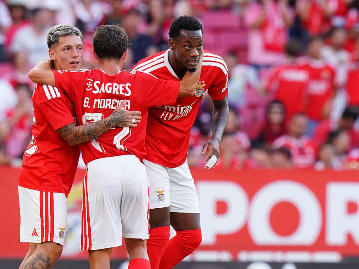 Jhon Durán sumó primeros minutos y Richard Ríos regresó al Benfica en clasificación a Europa League