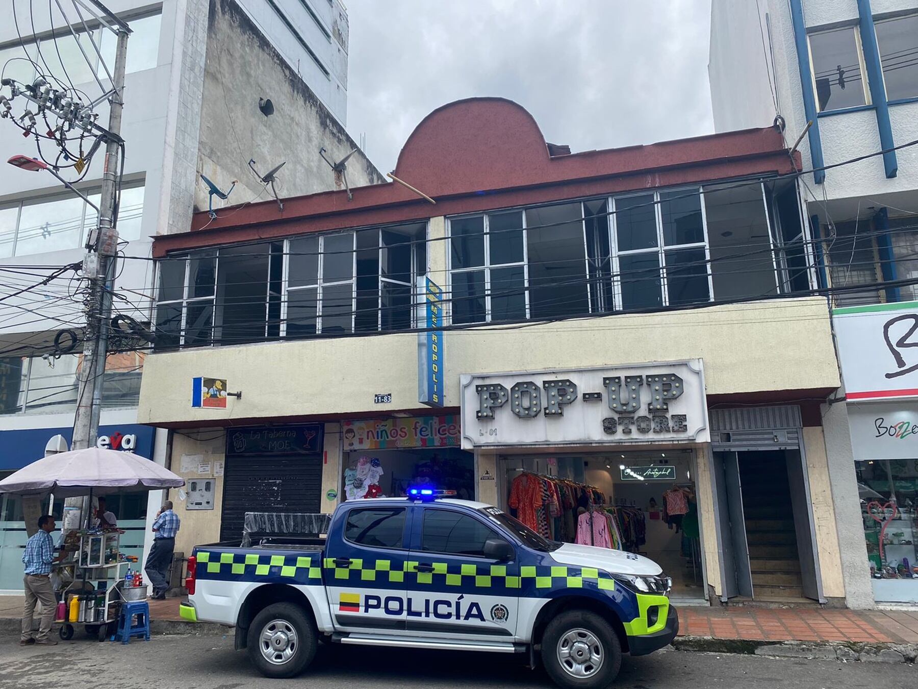 Amanecedero en el centro de Ibagué