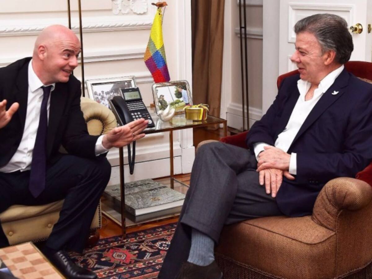Infantino destacó el buen momento del futbol colombiano