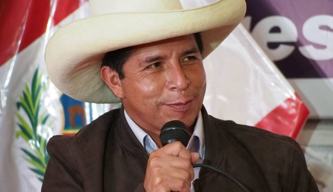 El presidente peruano, Pedro Castillo.     Foto: Getty