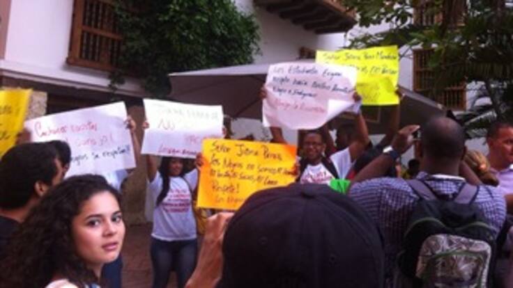 Jóvenes en Cartagena protestan por recientes casos de racismo
