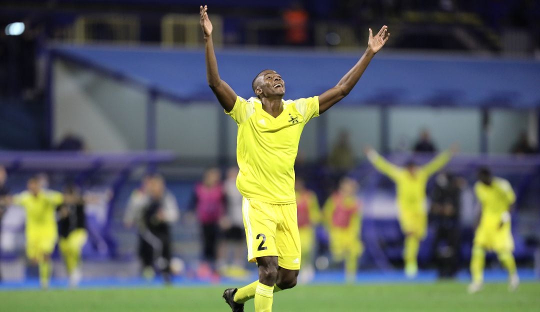 Danilo Arboleda celebrando la clasificación del Sheriff Tiraspol a la fase de grupos de la Champions League 2021 - 2022