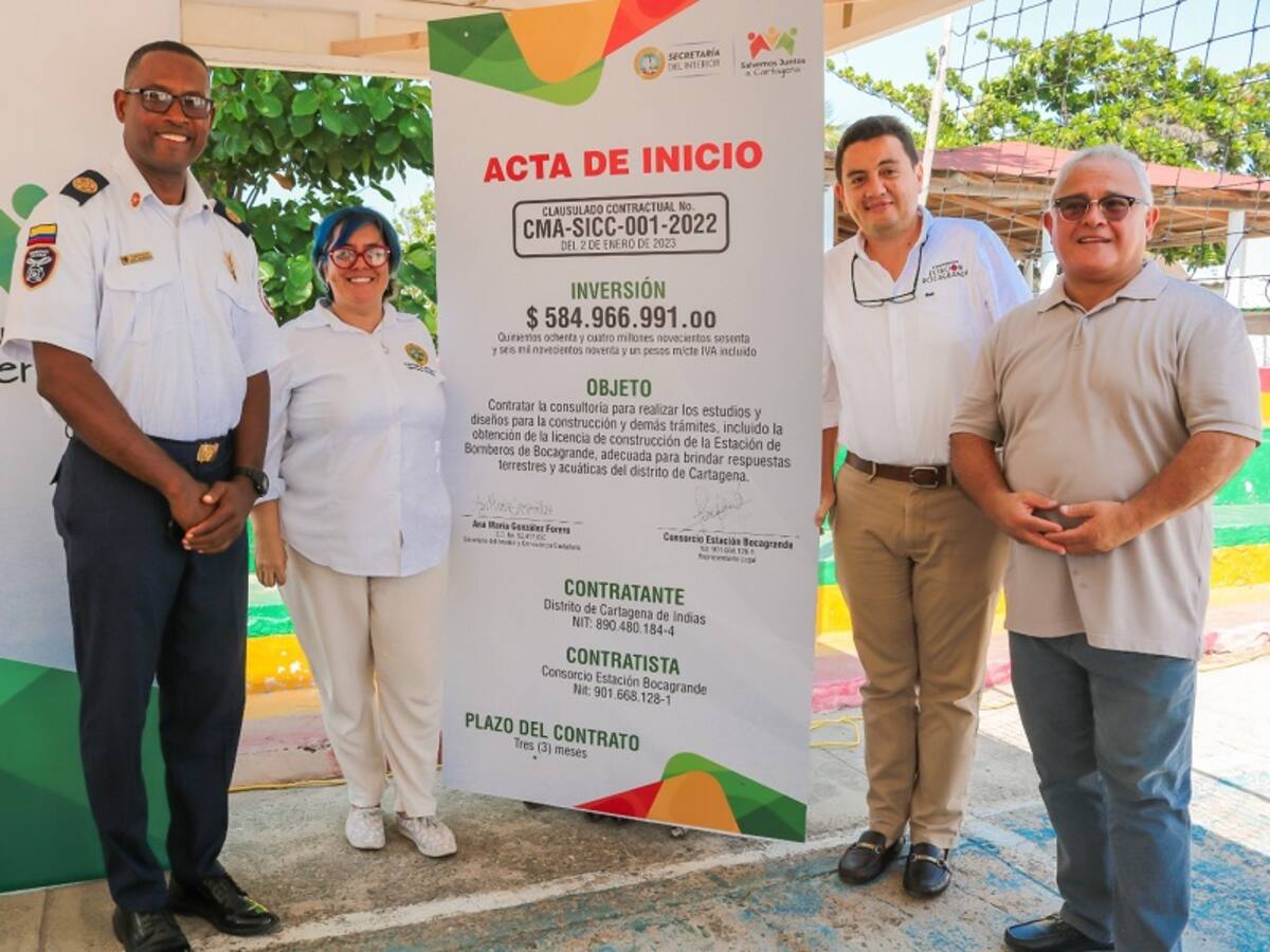 Cuerpo de Bomberos de Cartagena tendrá nueva estación en Bocagrande