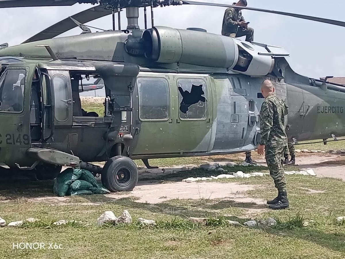 VIDEO Así fue el ataque contra helicóptero del Ejército en Bolívar: al menos 14 heridos