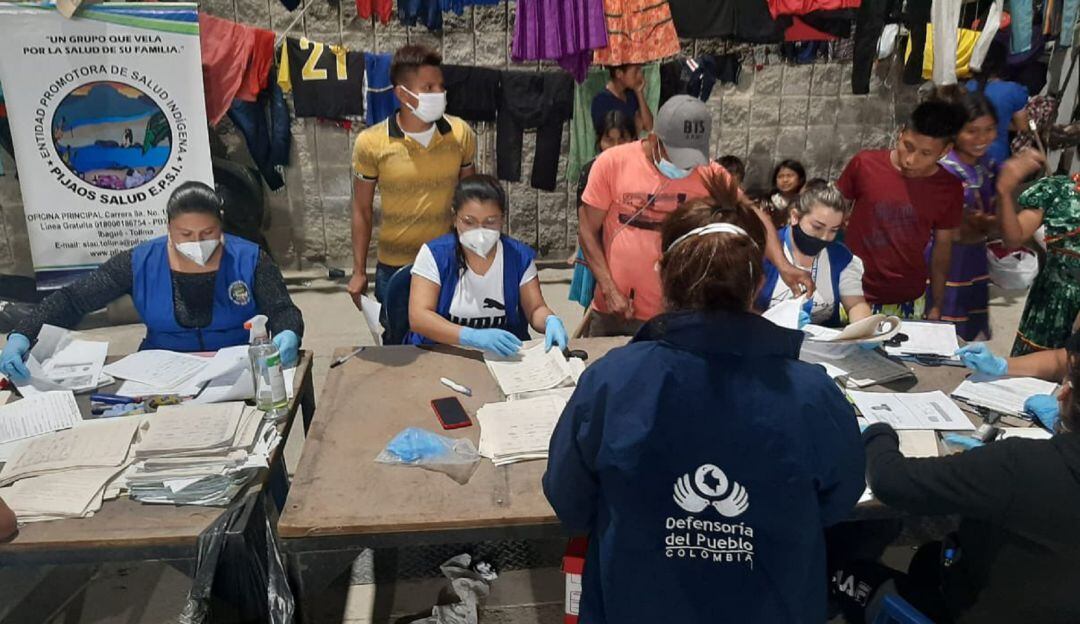 Entre la comunidad afectada, hay menores de edad y madres en gestación.  