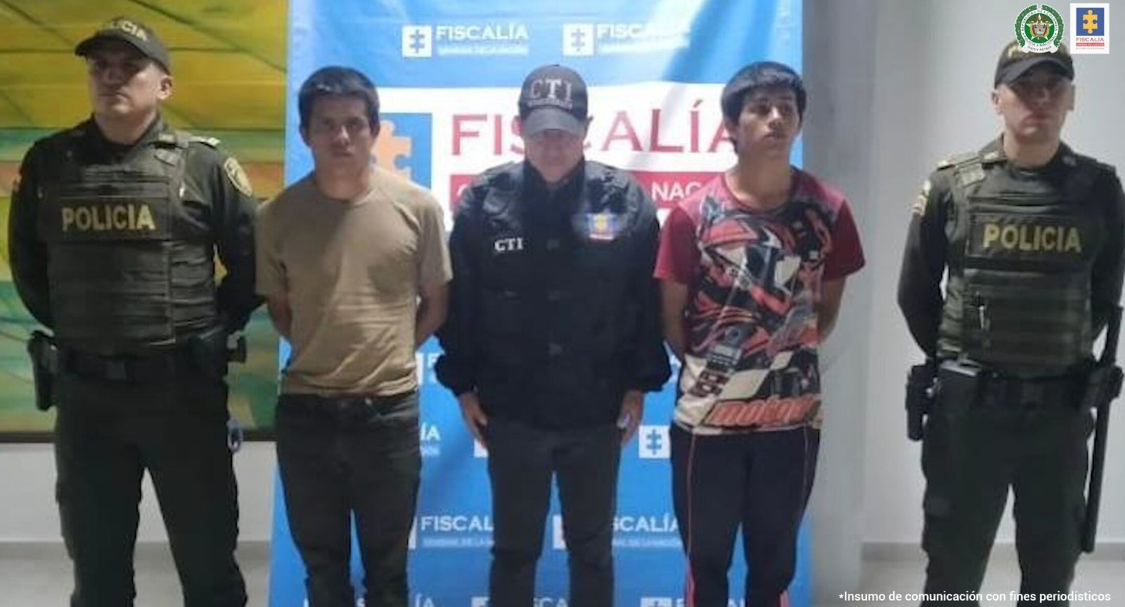 Captura Víctor y Asdrúbal Pineda