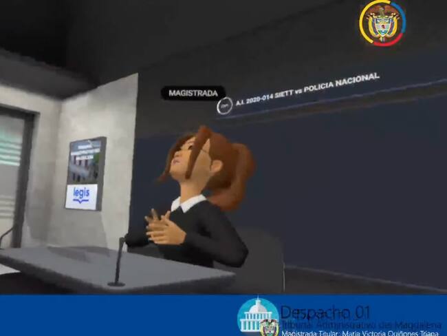 Audiencia en el metaverso fue costeada por la magistrada del Tribunal del Magdalena