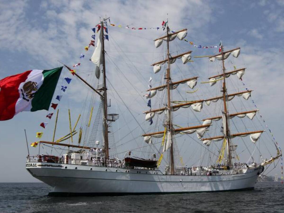 Buque escuela Cuauhtémoc arribó a Cartagena
