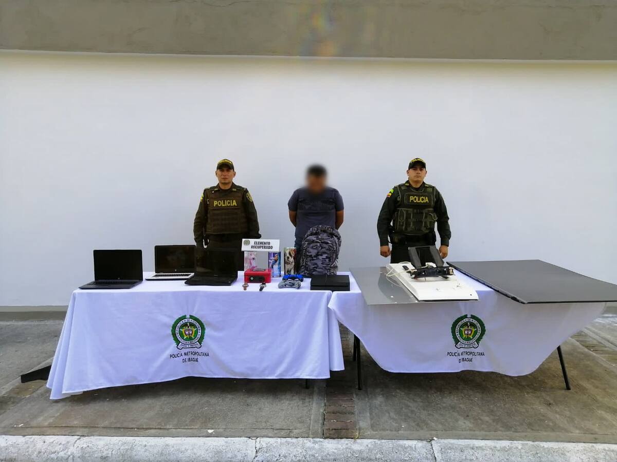 Capturan a un hombre que se había robado una caja fuerte en Ibagué